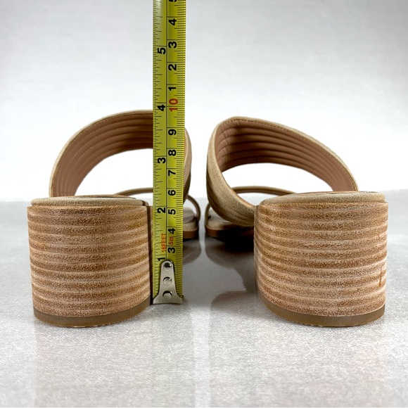 NEW Linea Paolo Women’s Ida Leather Heeled Slide Sandal Size 8M - Picture 9 of 14